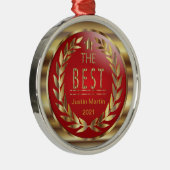 2018年最高の金ゴールド赤メダル賞受賞 メタルオーナメント (右)