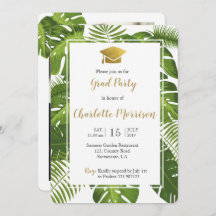 2018年熱帯緑の金ゴールド写真カード