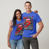 2018年生まれの5歳の誕生日おめでとう コミックスタイル Tシャツ (ユニセックス)