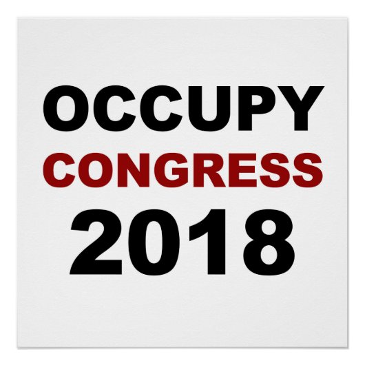 2018年議会を占拠する ポスター (正面)