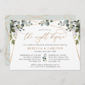 2018年金ゴールドの前夜のリハーサル 招待状 (正面/裏面)