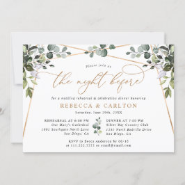 2018年金ゴールドの前夜のリハーサル 招待状