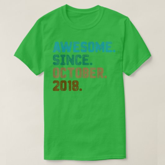 2018年10月4日素晴らしBiから4年の贈り物 Tシャツ (デザイン正面)