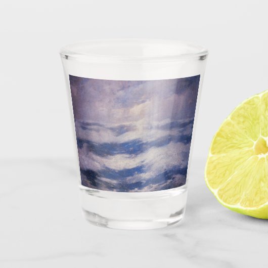 2018年11月11日の空と海（Emil Carlsen著） ショットグラス (正面)