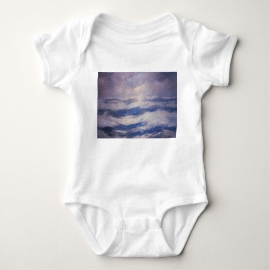 2018年11月11日の空と海(Emil Carlsen著) ベビーボディスーツ (正面)