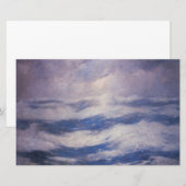 2018年11月11日の空と海（Emil Carlsen著） 便箋 (正面/裏面)