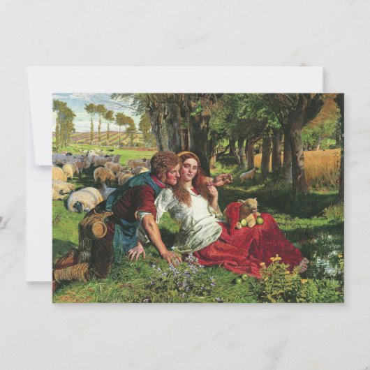 2018年11月21日にヒツジ飼と彼のガールフレンド(Holman狩り) カード (正面)