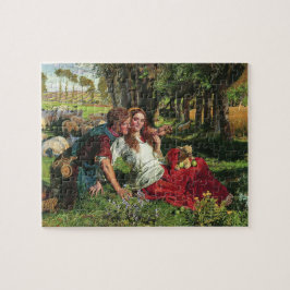 2018年11月21日にヒツジ飼と彼のガールフレンド(Holman狩り) ジグソーパズル