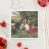 2018年11月21日にヒツジ飼と彼のガールフレンド(Holman狩り) スタンダードランチョンナプキン (インサイチュ)