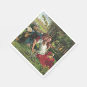 2018年11月21日にヒツジ飼と彼のガールフレンド(Holman狩り) スタンダードランチョンナプキン (角)