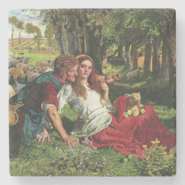 2018年11月21日にヒツジ飼と彼のガールフレンド(Holman狩り) ストーンコースター