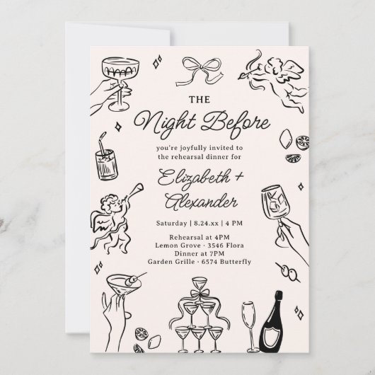 2018年12月予測できな28日お洒落前 招待状 (正面)