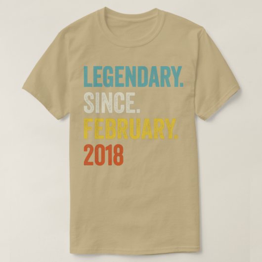 2018年2月5日誕生日から5年 Tシャツ (デザイン正面)