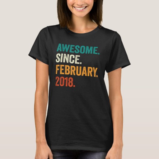 2018年2素晴らし月5日生以来5歳 Tシャツ (正面)