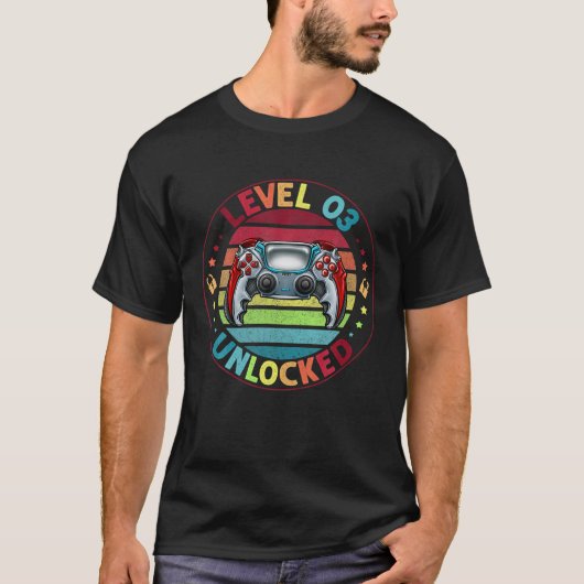 2018年3月素晴らし誕生日からレベル3のロック解除G Tシャツ (正面)