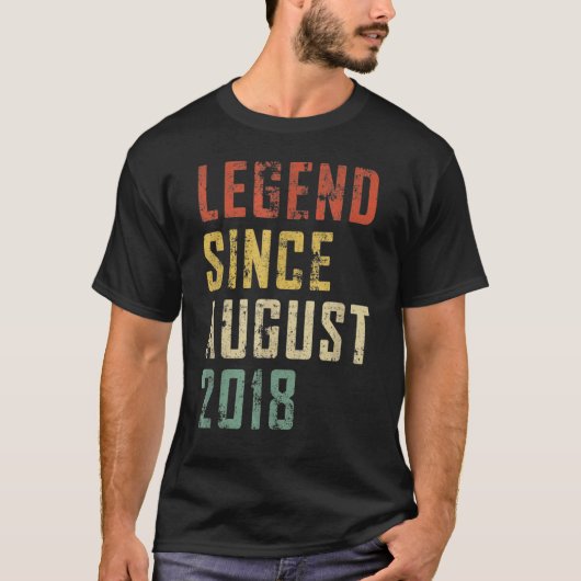 2018年4歳の誕生日威厳があるから4歳の伝説 Tシャツ (正面)
