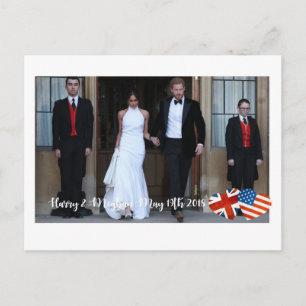 2018年5月19日:ハリー・メガン結婚したさん ポストカード