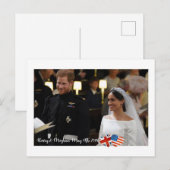 2018年5月19日：ハリー・メガン結婚したさん ポストカード (正面/裏面)