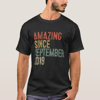 2018年9月から驚くべき子供たち3番目の誕生日 Tシャツ