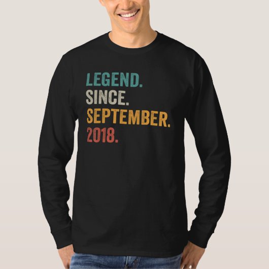 2018年9月生誕4年の伝説 Tシャツ (正面)