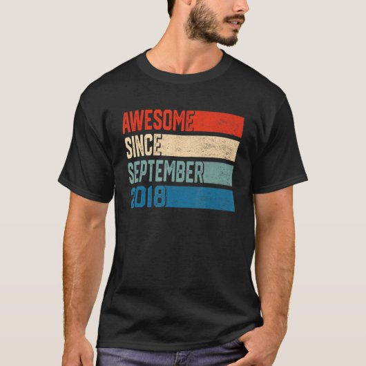 2018年9月素晴らしから4年目 Tシャツ (正面)