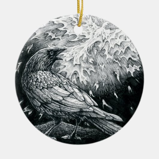 2018年9月19日 – 死と再生の鳥 セラミックオーナメント (正面)