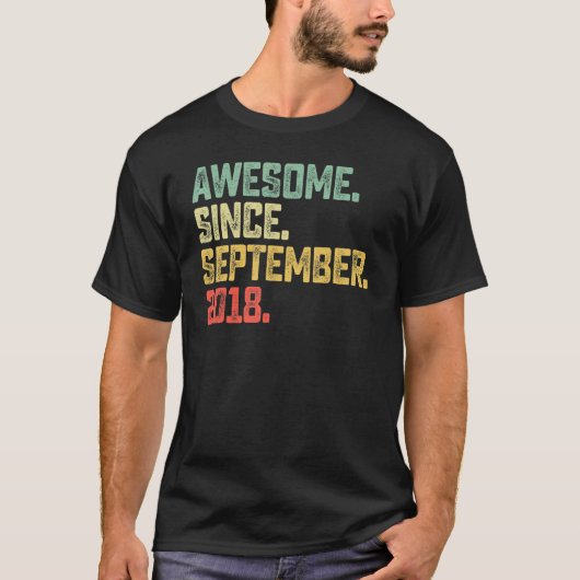 2018年9素晴らし月4日バレ Tシャツ (正面)