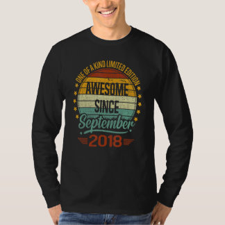 2018年9素晴らし月4日誕生 Tシャツ