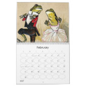 2018年- 2019匹のより間抜けな動物 カレンダー (2月 2027)