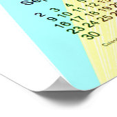 2018年 Cyan Yellow カレンダー by Janz ポスター (角)