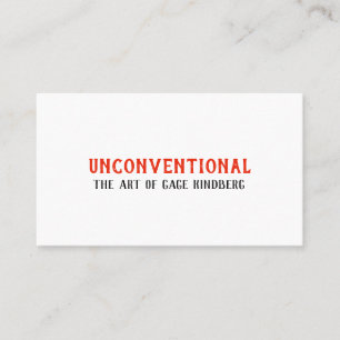 2018年UNconventional名刺#2 名刺