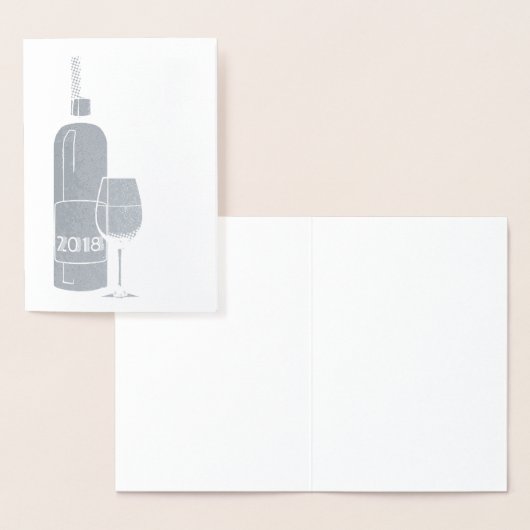 2018応援!銀箔 箔カード (ディスプレー)