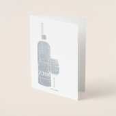 2018応援!銀箔 箔カード (正面)