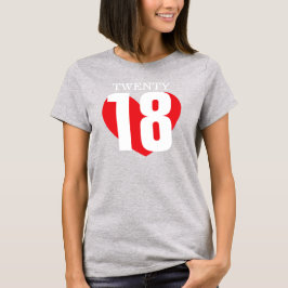 2018愛レッドビッグハート2018 Tシャツ