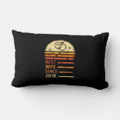 2018最高の年のレトロ・ヴィンテージマザーデー以来の妻 ランバークッション (裏面)