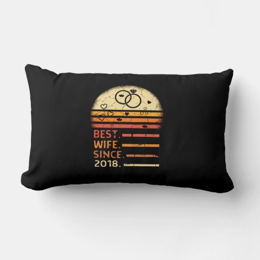 2018最高の年のレトロ・ヴィンテージマザーデー以来の妻 ランバークッション (正面)