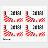 2018漫画バブル 長方形シール (シート)