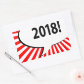 2018漫画バブル 長方形シール (封筒)