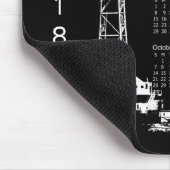 2018石油開発の装備の場所のカレンダー マウスパッド (コーナー)