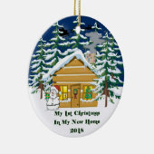 2018私の新しい家のクリスマス セラミックオーナメント (右)