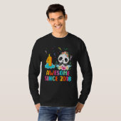 2018素晴らし年4歳の誕生日4歳のパンダU Tシャツ (正面フル)