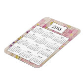 2018素朴フローラ木製カレンダー磁石 マグネット (左側)