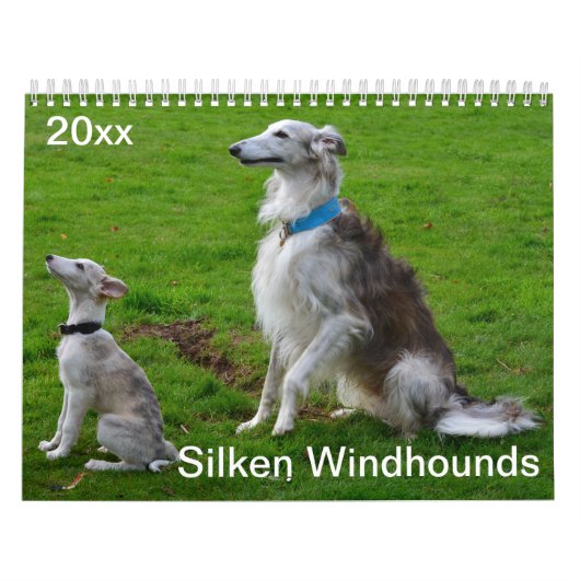 2018絹のWindhounds (多数犬) カレンダー (カバー)