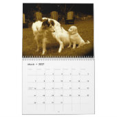 2018絹のWindhounds (多数犬) カレンダー (3月 2027)