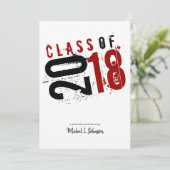 2018芸術的年5月の赤、黒、白のクラス 招待状 (スタンド正面)