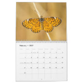 2018蝶カレンダー カレンダー (2月 2027)