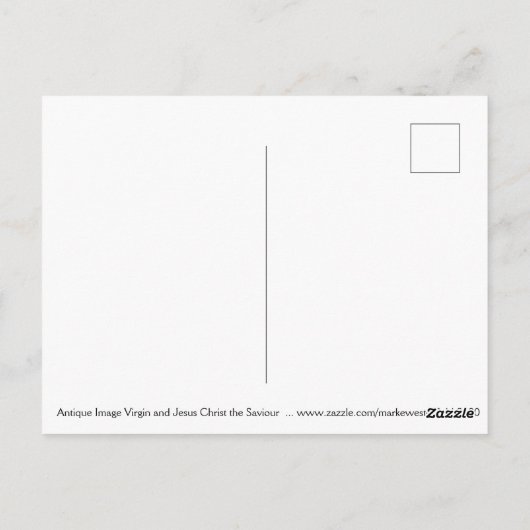 2018賛美年のヴァージンと救い主イエス・キリスト ポストカード (裏面)