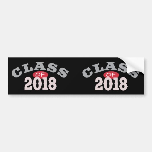2018赤のクラス バンパーステッカー (正面)