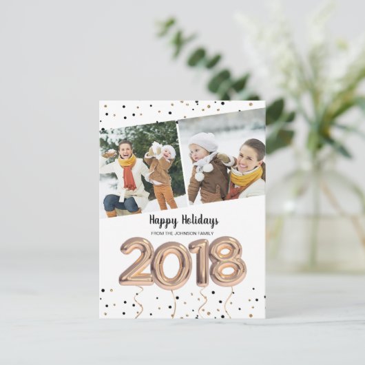 2018風船 | ポストカード | お正月 (スタンド正面)