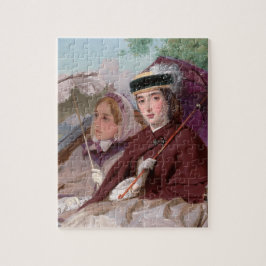 2018.エレガント馬車に乗る若い婦人たち ジグソーパズル